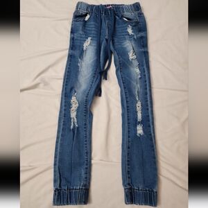 Gogo star girls size 10 distressed jeans #RS1